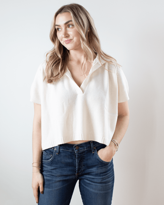 Kujten Clothing Aenor Polo in Blanc