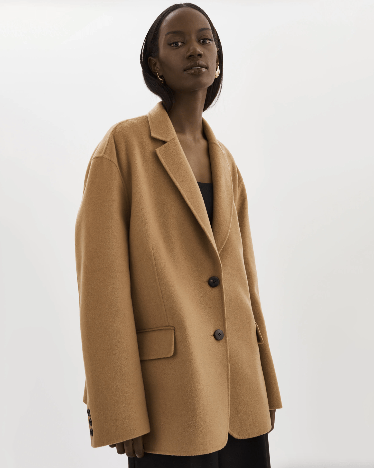 Camel blazer coat online