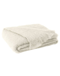 Lands Downunder Brushed Mohair Throw in Cream 