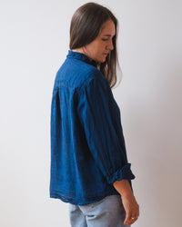 LLEA BLUE Alix Top in Indigo 4 - Bliss Boutiques