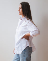 LLEA BLUE Alix Top in White Cotton 4 - Bliss Boutiques