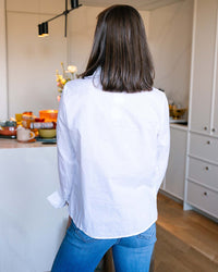 LLEA BLUE Dorie Top in White Cotton 4 - Bliss Boutiques