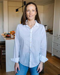 LLEA BLUE Dorie Top in White Cotton 1 - Bliss Boutiques