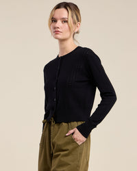 Lavina L/S Cardigan in Black