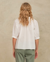 MABE Lotta S/S Top in White 3 - Bliss Boutiques