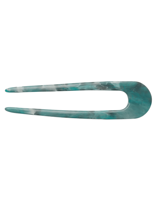 Machete French Hair Pin in Jadeite 