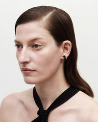 Machete Jewelry Mini Sculpture Studs in Blonde Tortoise