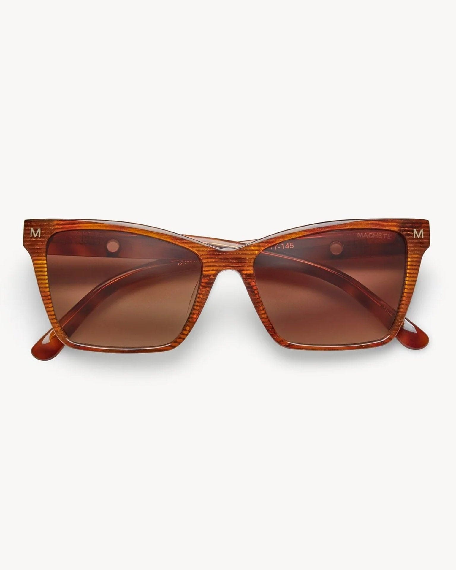 Sally Sunglasses in Dark Tortoise Stripe