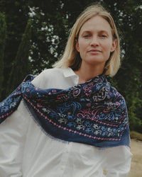 Maison Lecomte Flament Carnac Wool & Silk Scarf 1 - Bliss Boutiques