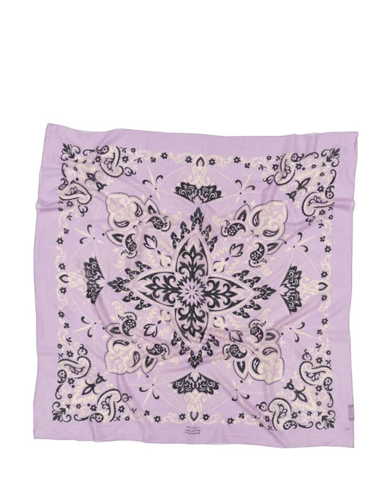 Maison Lecomte Flament Classic Cotton Bandana in Lilas 
