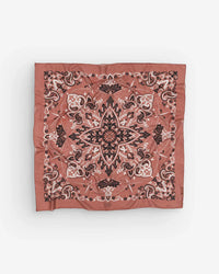 Maison Lecomte Flament Classic Cotton Bandana in Rouille 1 - Bliss Boutiques