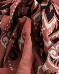 Maison Lecomte Flament Classic Cotton Bandana in Rouille 4 - Bliss Boutiques