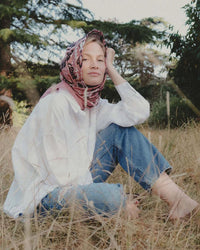 Maison Lecomte Flament Classic Cotton Bandana in Rouille 2 - Bliss Boutiques