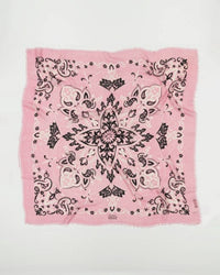 Maison Lecomte Flament Classic Wool & Silk Bandana in Pink 1 - Bliss Boutiques