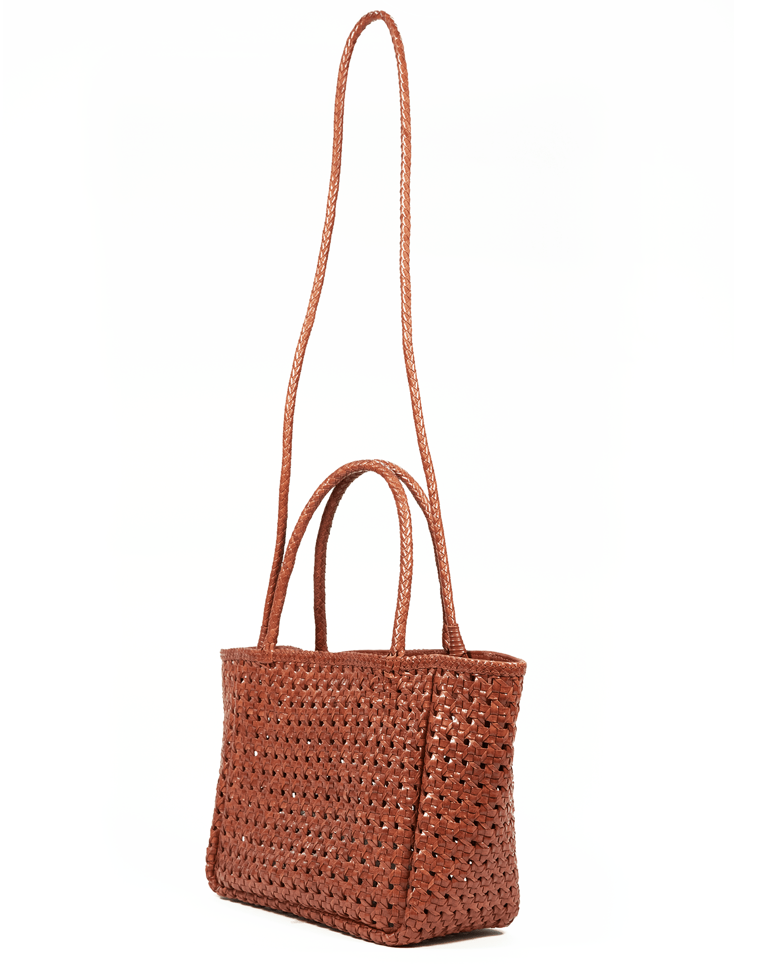 braided leather backpack zara Maison N.H Paris Annette Petit Cuir Bag in Picante