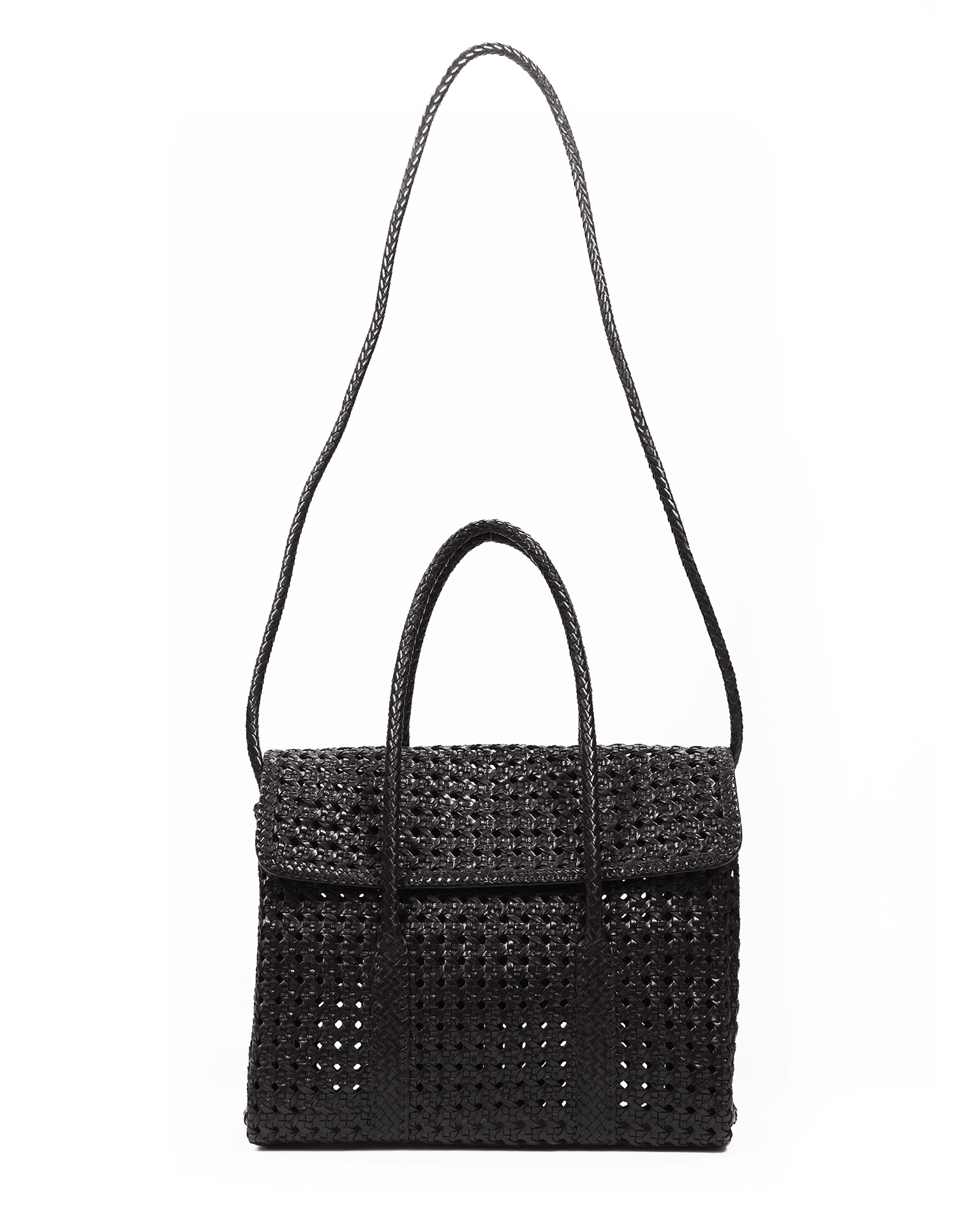 Maison N.H Paris Violette Petit Cuir Flap Bag in Black - Bliss Maison N.H Paris Violette Petit Cuir Flap Bag in Black - Bliss