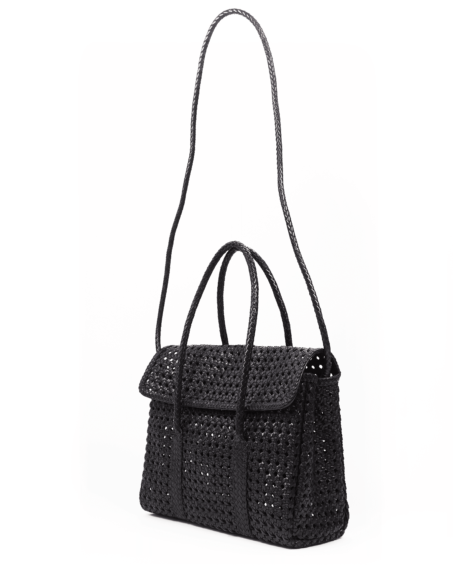 Maison N.H Paris Violette Petit Cuir Flap Bag in Black - Bliss Maison N.H Paris Violette Petit Cuir Flap Bag in Black - Bliss