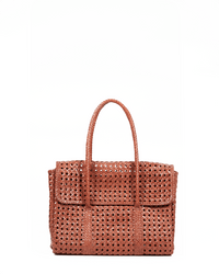 Maison N.H Paris Violette Petit Cuir Flap Bag in Picante 