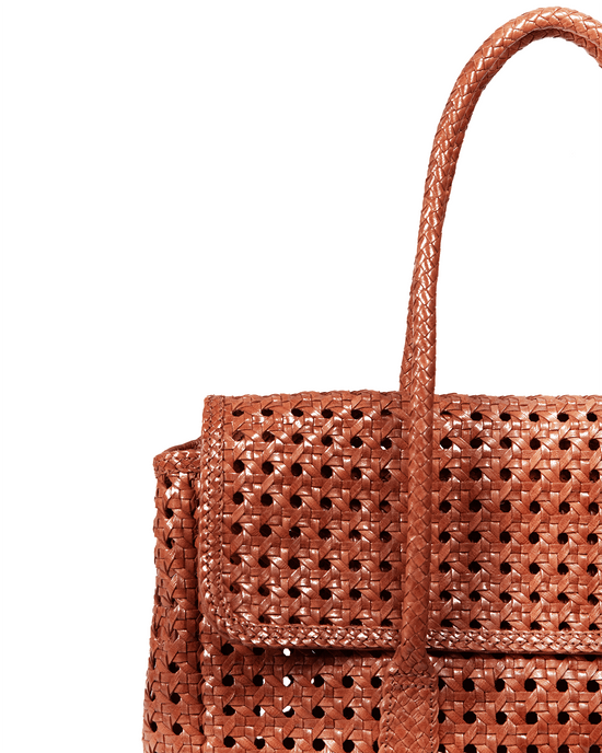 Maison N.H Paris Violette Petit Cuir Flap Bag in Picante 