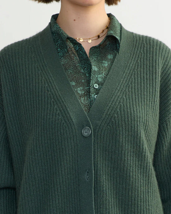 Margaret O'Leary Fairfax Cardi in Kale 