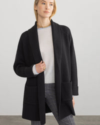 Margaret O'Leary Florence Coat in Nero 