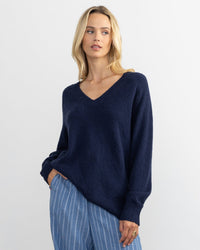 Margaret O'Leary Tunic Vee in Navy 