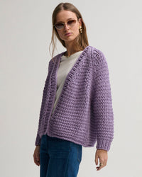 Margaret O'Leary Rosalie Handknit in Lavender 2 - Bliss Boutiques