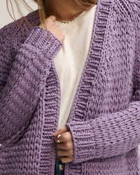 Margaret O'Leary Rosalie Handknit in Lavender 3 - Bliss Boutiques