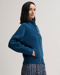 Margaret O'Leary Tahoe Zip-Up in Storm 1 - Bliss Boutiques