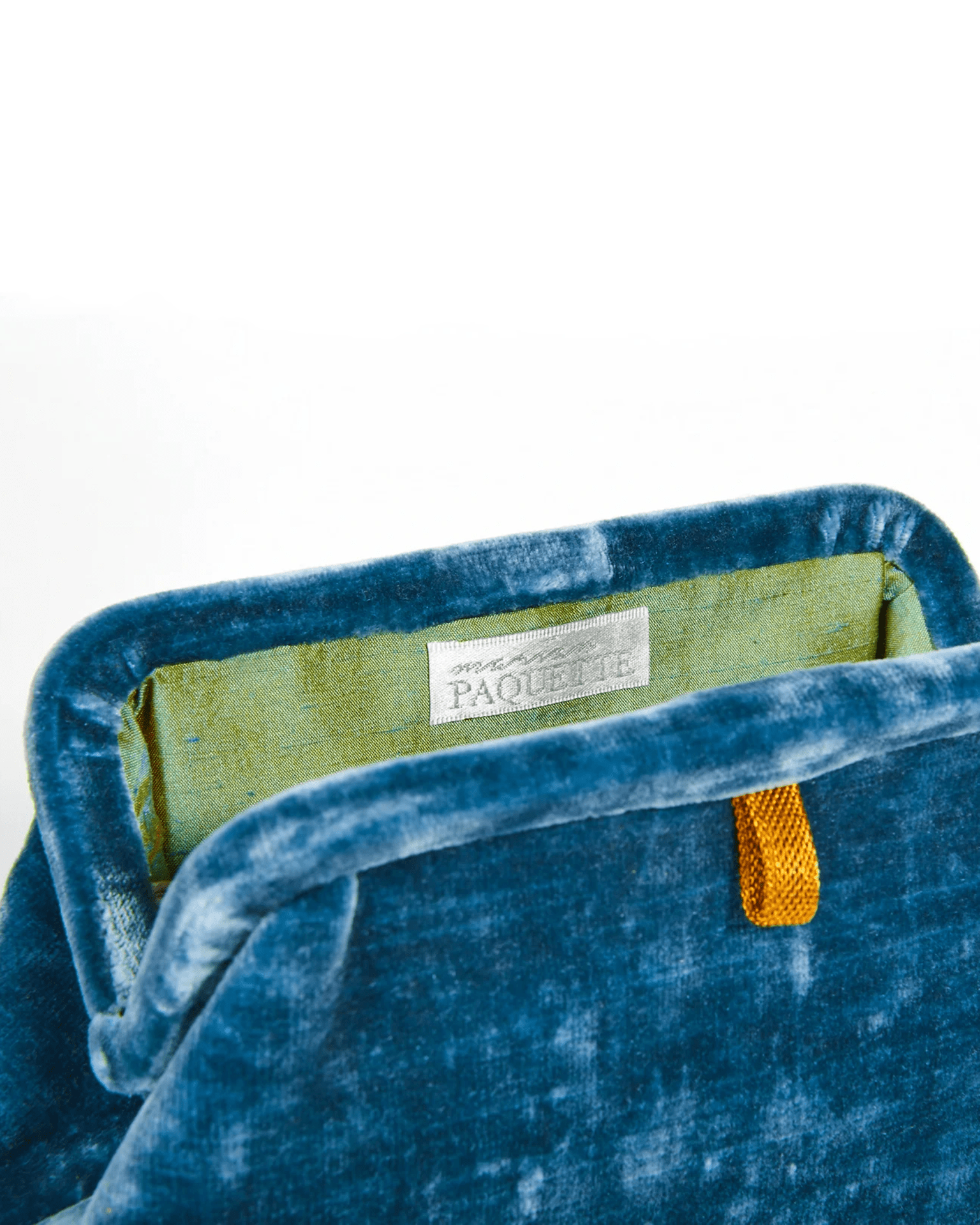 Marian Paquette Liette Solid Velvet Clutch in Teal Bliss Boutiques