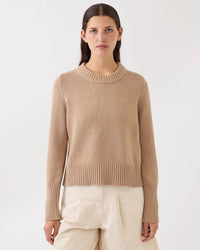 Demylee Clothing Micha Cotton Sweater in Cashew