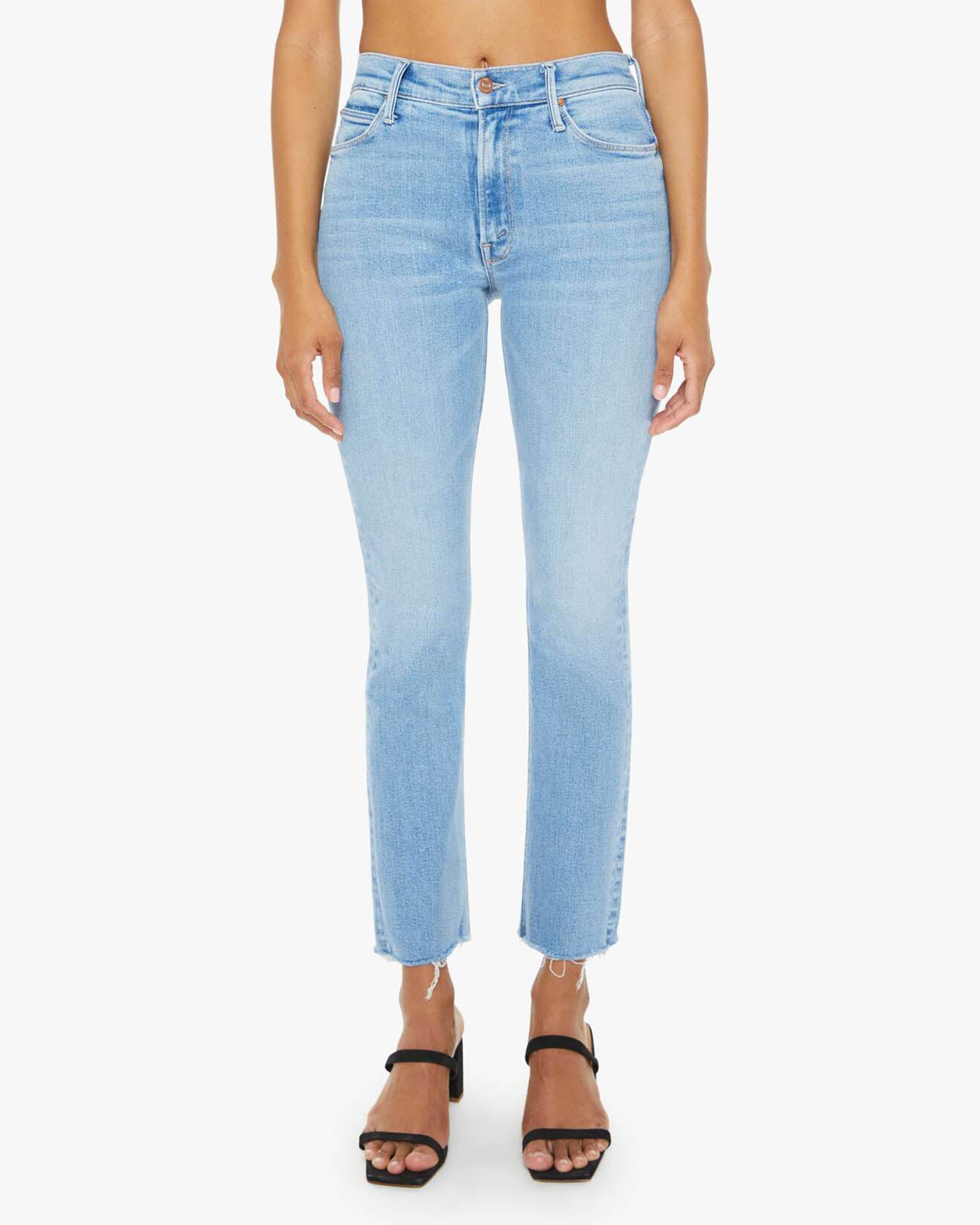 The Mid Rise Dazzler Ankle Fray in Blessing in Disguise