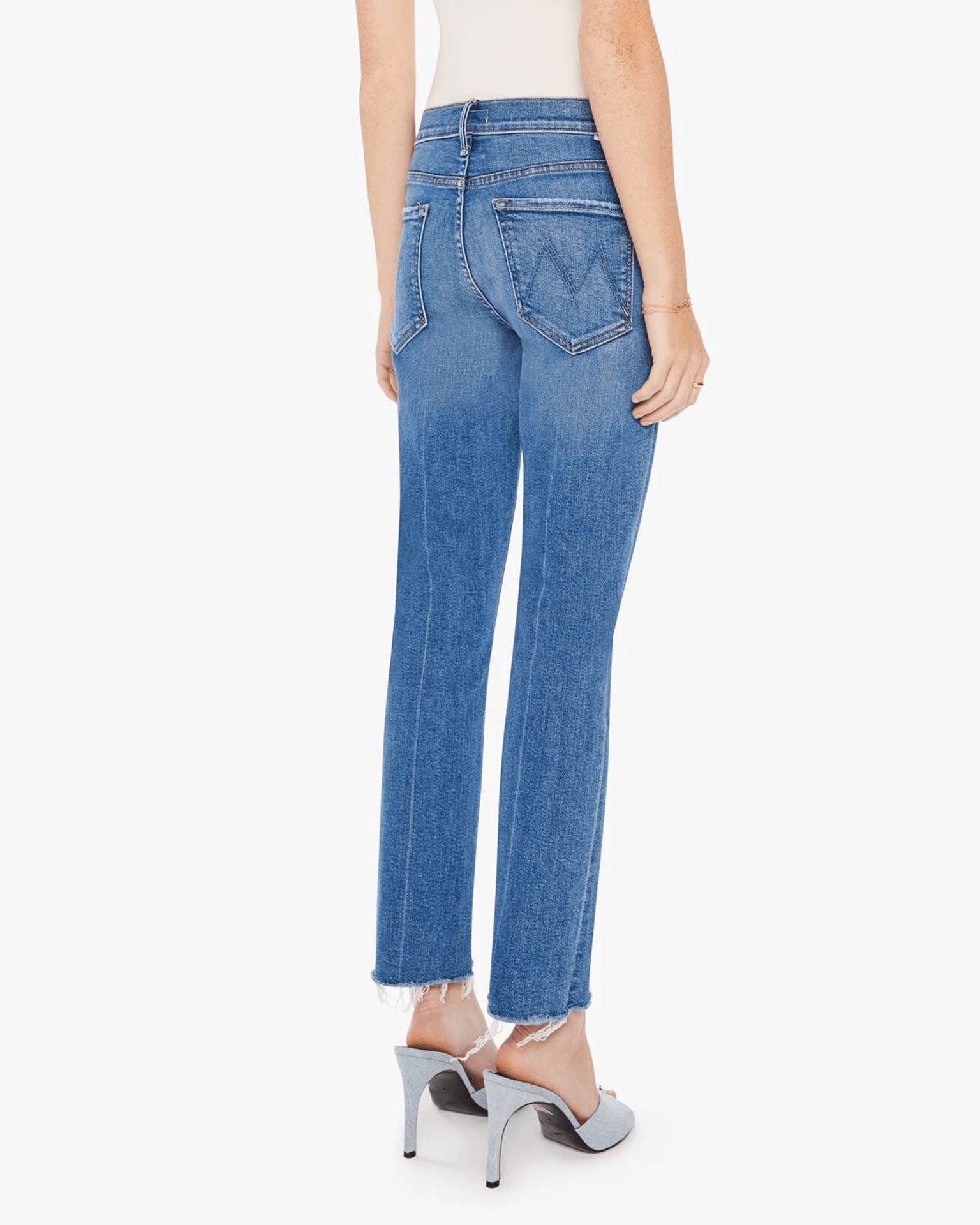 Mother The Rascal Ankle Fray in Opposites Attract - Bliss Boutiques