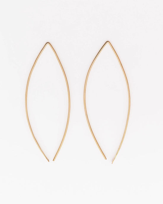Nashelle Arc Slide Thru Earrings in 14k Gold Fill 