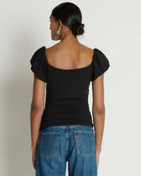Nation LTD Angelica Top in Jet Black 5 - Bliss Boutiques