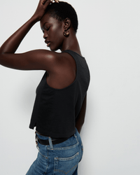 Nation LTD Bree Tank w/ Contrast Inset in Jet Black 