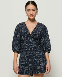 Nation LTD Celeste Top in Cabana Polka Dot 