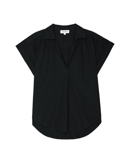 Nation LTD Elliot T-Shirt in Jet Black 