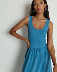 Nation LTD Karla Midi Dress in Indigo 2 - Bliss Boutiques