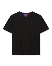 NO NAME Boxy Crewneck Tee in Black 