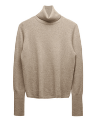 Not Monday Hayden Cashmere Turtleneck in Latte 