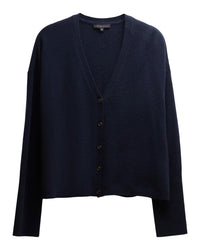 Not Monday Laurel Cashmere Cardigan in Navy 