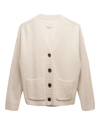 Not Monday Magnus Fisherman Cardigan in Ivory 