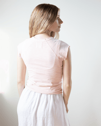 NSF Chloe Fitted Raglan Muscle T in Rosy 