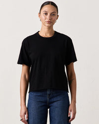 NSF Harper S/S Boxy T in Black 