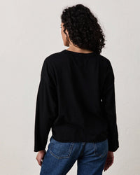 NSF Loffler L/S Crew Tee in Black 
