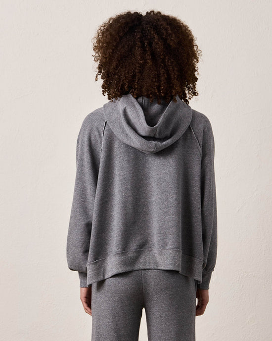 NSF Luma Oversize FT Poncho in Charcoal Heather Grey 