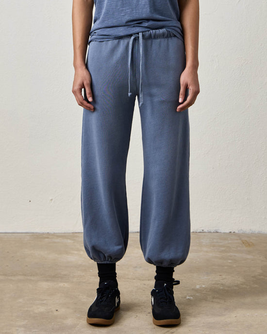 NSF Shane Genie Loop Terry Sweatpant in Faded Indigo 