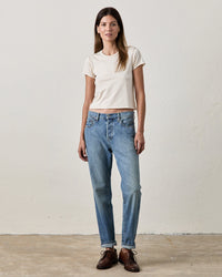 NSF Tara Fitted Shrunken Crew T in Ivory 
