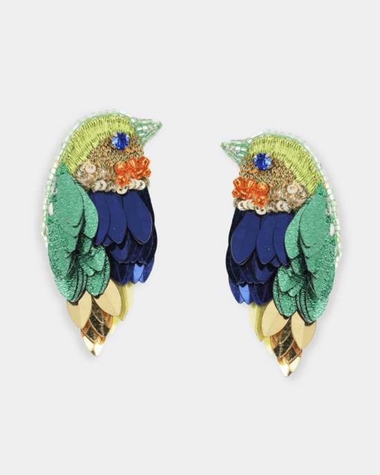 Olivia Dar Jewelry Lime Robin Earrings in Lime